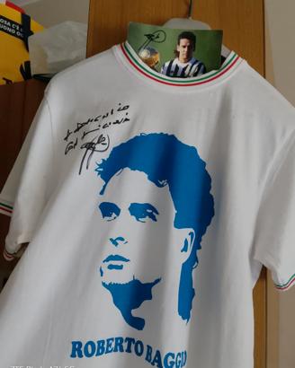 Autentica con fim e dedica + cartolina pallone oro