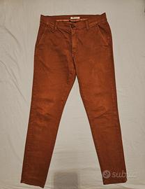 Pantaloni chino uomo Klixs color mattone, tg.M 48