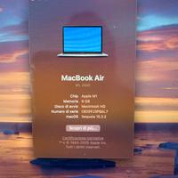 Macbook Air M1 2020