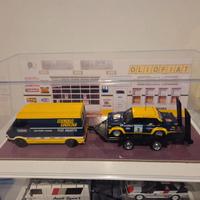 Fiat 1:43 diorama assistenza rally