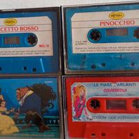 N. 4 cassette audio stereo per bambini