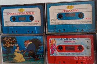 N. 4 cassette audio stereo per bambini