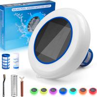 Ionizzatore solare LED piscina rame argento