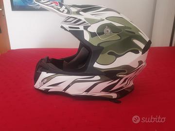 Casco Moto Airoh Twist Mimetico + Occhiali 