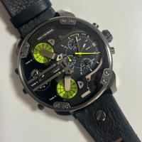 Orologio diesel 3bar nero verde