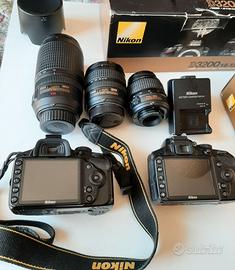 Nikon D3200 + 3 obbiettivi