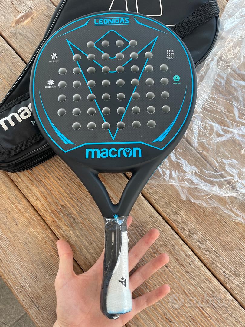 Racchetta Da Padel MACRON Leonidas Frequency – Forma Rotonda, Bilanciamento Medio, Peso 355-375 G