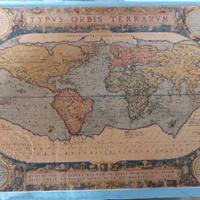 Quadro vintage mappa antica – Flame Tree