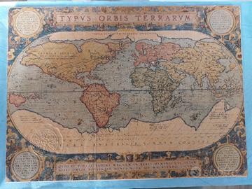 Quadro vintage mappa antica – Flame Tree