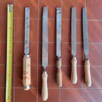 Set di 5 lime + raspe in manico legno