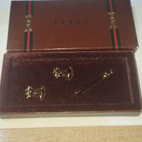 GUCCI gemelli-fermacravatta e bottoni