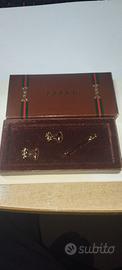 GUCCI gemelli-fermacravatta e bottoni