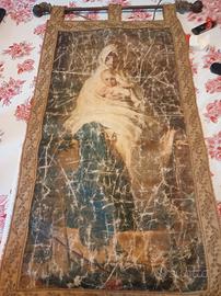 tela dell'800 quadro sacro