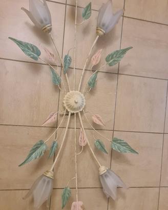 lampadario in ferro battuto