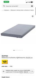2 Materassi ikea cebduti anche singolarmente