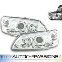 Coppia fanali angel eyes per Peugeot 106 1996>
