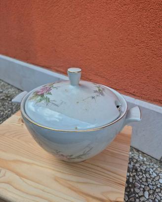 Zuppiera vintage in porcellana tedesca PK Germany