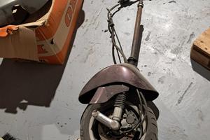 Forcella con freno a disco per vespa small frame