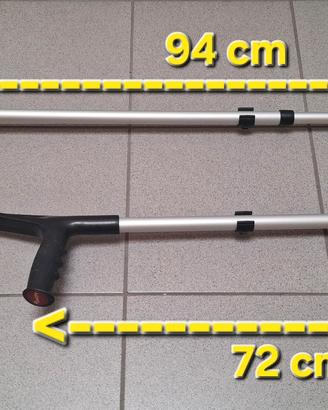 Stampelle Ortipediche Canadesi Safety Regolabili 