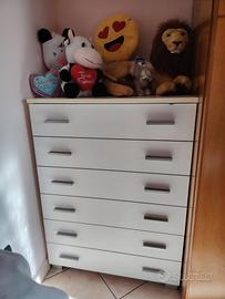 cassettiera a 6 cassetti 