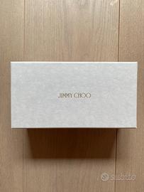 Scatola cartone con logo Jimmy Choo da collezione