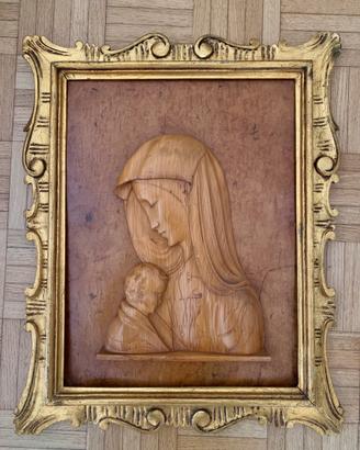 Quadro con cornice in legno