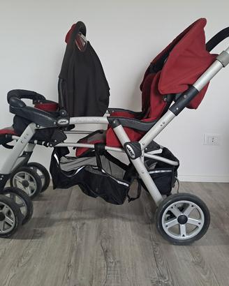 passeggino gemellare trio Janè Twin Two 