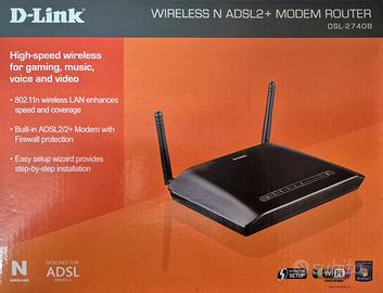 Modem Router Wireless N ADSL2+ D-Link, modelloDSL