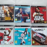 Giochi PlayStation 3 FIFA NBA Red Dead WRC