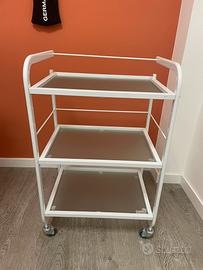 Carrello portaoggetti estetista/parrucchiere