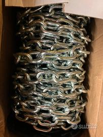 Catena Genovese Zincata 7mm x 50 metri NUOVA