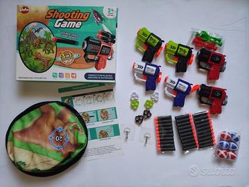 Set Shooting Game a tema dinosauri con 6 pistole