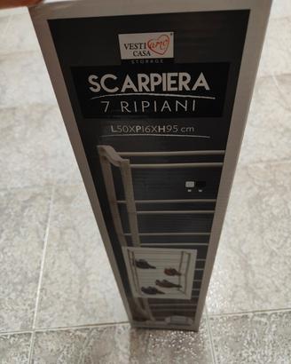 scarpiera salva spazio 7 ripiani