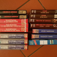 VHS rare fascismo, storia Italia Montanelli