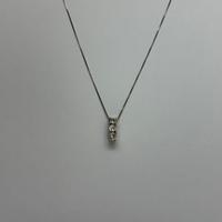 Collana argento 925 punto luce trilogy
