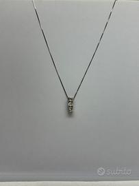 Collana argento 925 punto luce trilogy
