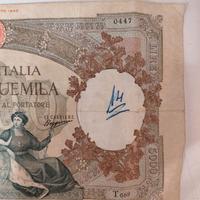 Banconota lire 5000 cinquemila 1947