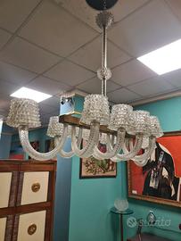 Lampadario rostrato a 10 luci barovier