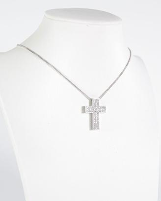 Collana croce in oro e diamanti