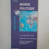 Carte géopolitique Monde 1:33700000 IGN