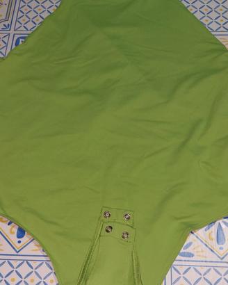 Body donna colore verde