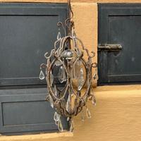 lume in ferro e cristallo