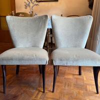 Coppia sedie beige per camera da letto