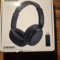 Cuffie Wireless Stereo – Over‑Ear con Trasmettitor