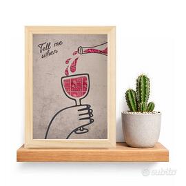 Quadro "Tell Me When" Con Francobolli