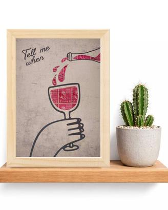 Quadro "Tell Me When" Con Francobolli