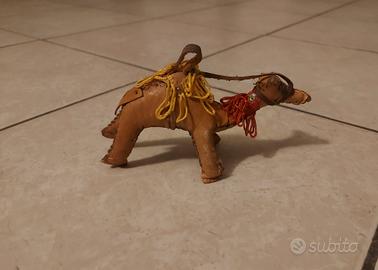 Modellino Cammello in vera pelle dal Marocco 