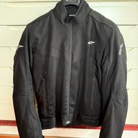 Giubbotto moto Alpinestars nero con protezioni