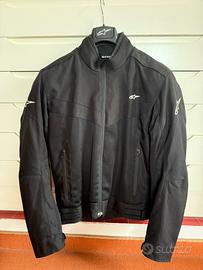 Giubbotto moto Alpinestars nero con protezioni
