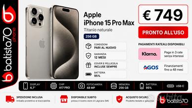 Apple iPhone 15 Pro Max Titanio Naturale 256 GB